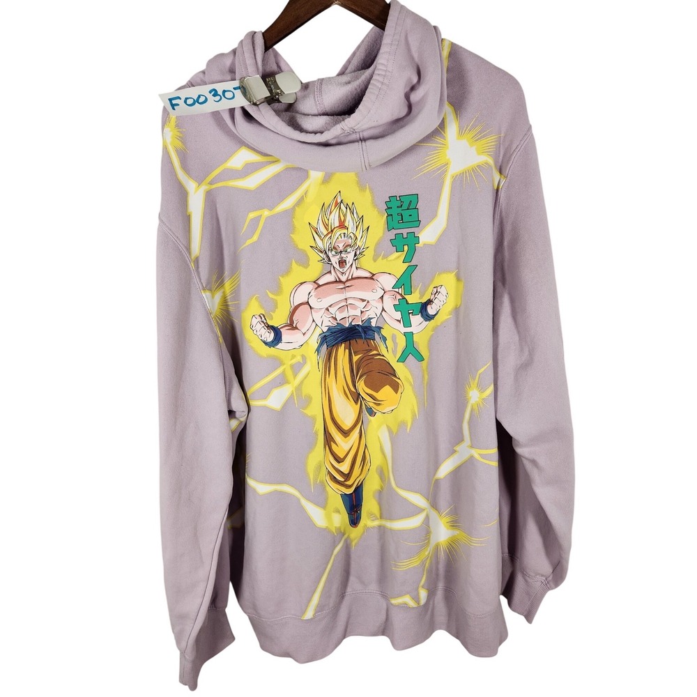 Dragon Ball‎ Z Lavender Lilac Hoodie Size 3XL